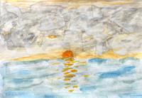 Sea sunset